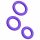 ROMP Remix Trio - Cock Ring Set - 3pcs (Purple) 