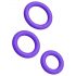 ROMP Remix Trio - Set of 3 Purple Penis Rings