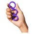 ROMP Remix Trio - Cock Ring Set - 3pcs (Purple) 