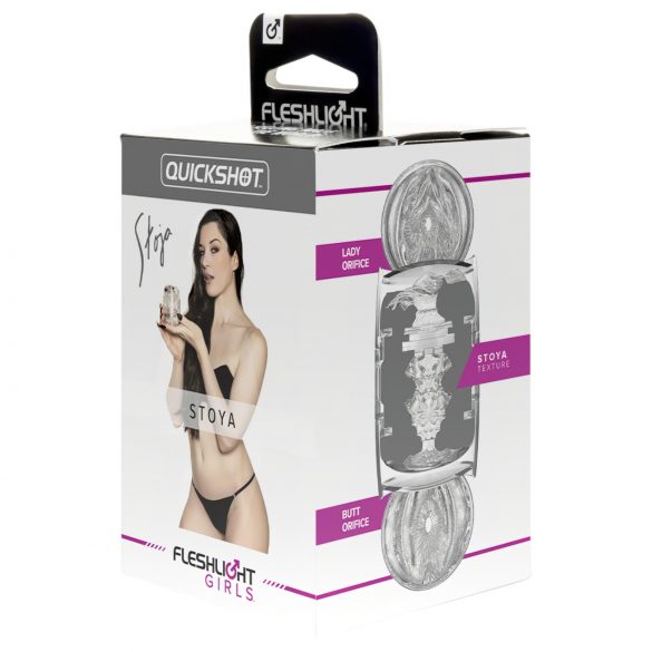 Fleshlight Quickshot Stoya - travel masturbator (transparent)