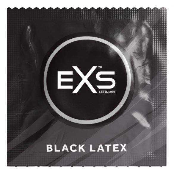 EXS Black - Latex Condoms - Black (12 pcs) 