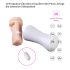 Lonely Happy - Battery Operated Moaning Vibrating Fake Vagina (White-Natural) 