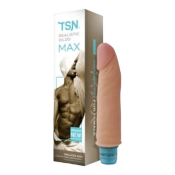 Lonely Max - Realistic Vibrator (17cm) - Natural 