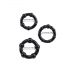 Lonely Stay Hard - Penis Ring Set - Black (3 Pieces) 