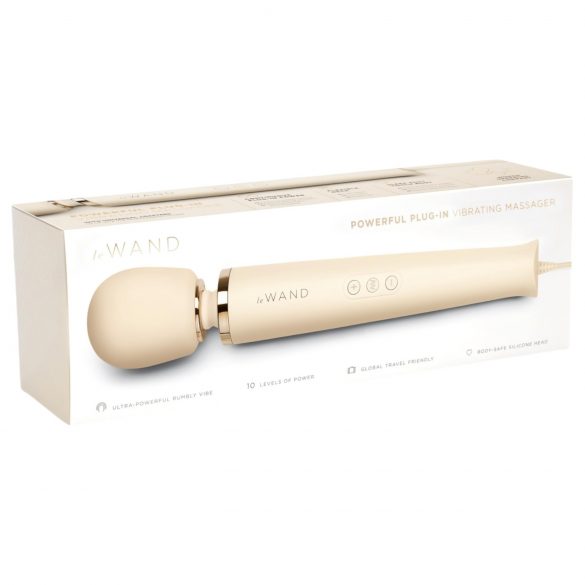 Le Wand - Exclusive Plug-In Massage Vibrator (Beige) 