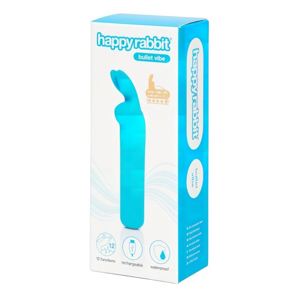 Happy Rabbit Bullet - Rechargeable Rabbit Vibrator (Blue) 