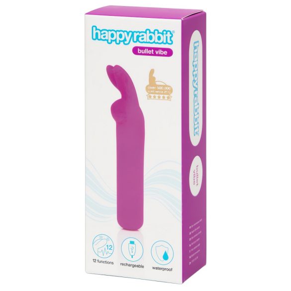 Happy Rabbit Bullet - Rechargeable Rabbit Vibrator (Purple) 