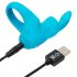 Happyrabbit Rechargeable Vibrating Cock Ring (Blue) 