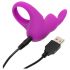 HappyRabbit Cock - Rechargeable Vibrating Cock Ring (Purple) 