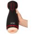 WYNE 06 - Rechargeable Vibrating-Suction Masturbator (Black)