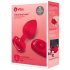 b-vibe heart - rechargeable, remote-controlled anal vibrator (red)