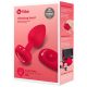 b-vibe heart - rechargeable, radio-controlled anal vibrator (red) 