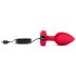 b-vibe heart - rechargeable, radio-controlled anal vibrator (red) 