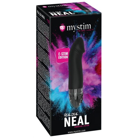 mystim Real Deal Neal E-Stim - Rechargeable Electro Vibrator (Black) 