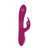 Javida - 3-in-1 Beaded Rotating Vibrator (Purple) 