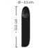 Smile - Rechargeable, Waterproof Mini Vibrator (Black)