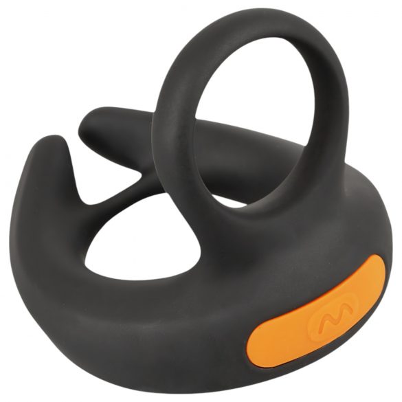 Rebel - testicle-stimulating vibrating penis ring (black)