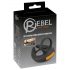 Rebel - testicle-stimulating vibrating penis ring (black)