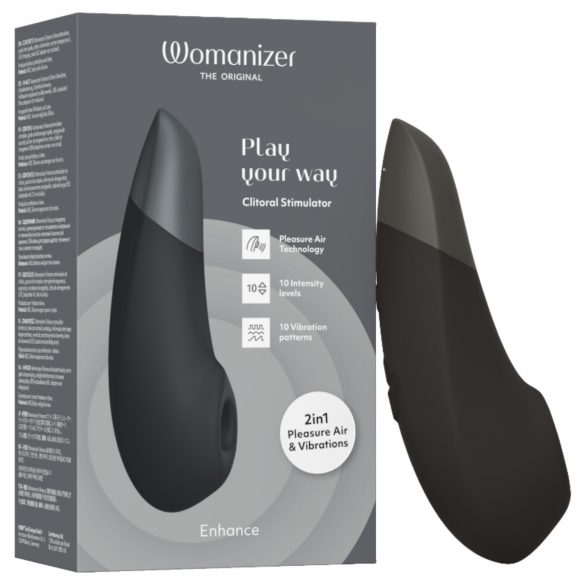 Womanizer Enhance - Air Pleasure Clitoral Stimulator (Black)