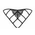 Miamor Obsessive - Open Lace Mesh Women's Underwear (Black)  - L/XL