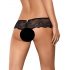 Obsessive Merossa - Strappy, Open Women's Thong - Black  - L/XL