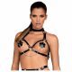 Obsessive A740 - Decorative Body Harness with Choker (Black) - S-L 