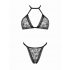 Obsessive Xenita - Transparent Patterned Bra Set (Grey) 