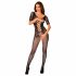 Obsessive - Open-Back Fishnet Bodysuit (Black) (S-L) 