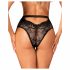 Obsessive Olvidia - Floral Embellished Panties (Black)  - M/L