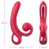 Sweet Play - Tongue Vibrator with Clitoral Arm (red)