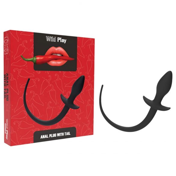 Wild Play - Anal Dildo with Tail (Black)