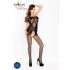 Passion BS021 - Sleeveless, Open Mesh Bodysuit (Black) - S-L 