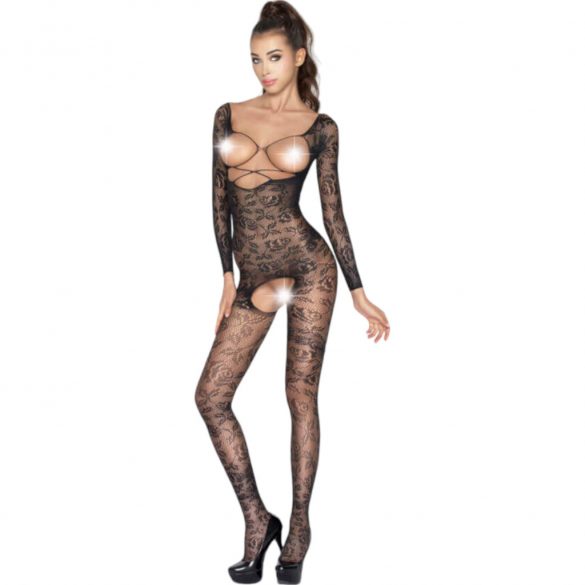 Passion BS031 - Open Bodysuit (Black) - S-L 