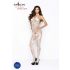 Passion BS037 - Open Bodysuit with Patterns (White) - S-L 