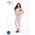 Passion BS037 - Open Bodysuit with Patterns (White) - S-L 