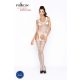 Passion BS038 - Zigzag Pattern Fishnet Set (White) - S-L