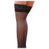 Passion ST022 - Decorated Thigh-Highs (Black) 