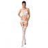 Passion BS047 - Open Mesh Set with Cutouts (White) - S-L 