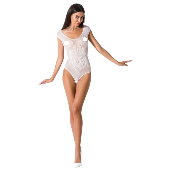 Passion BS064 - Open Net Bodysuit (White) - S-L 