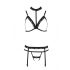 Passion Devil Shelly - Lace Bodysuit Lingerie Set (Black)  - L/XL