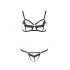 Passion Devil Solon - Lace Decorative Body Harness and Bra Set (Black)  - L/XL