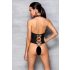 Passion Nancy - Open Cross-Strap Bodysuit (Black)  - L/XL