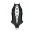 Passion Nancy - Open Cross-Strap Bodysuit (Black)  - L/XL