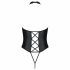 Passion Nancy - Open Cross-Strap Bodysuit (Black) 