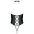 Passion Nancy - Open Cross-Strap Bodysuit (Black) 