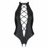 Passion Nancy - Open Cross-Strap Bodysuit (Black) 