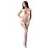 Passion BS082 - Lace, Sleeveless Fishnet Set - White (S-L) 