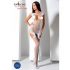 Passion BS082 - Lace, Sleeveless Fishnet Set - White (S-L) 