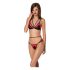 Passion Peony - Bra Set (Red-Black) 