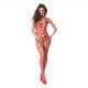 Passion BS102 - Open Fishnet Bodysuit (Red) - S-L